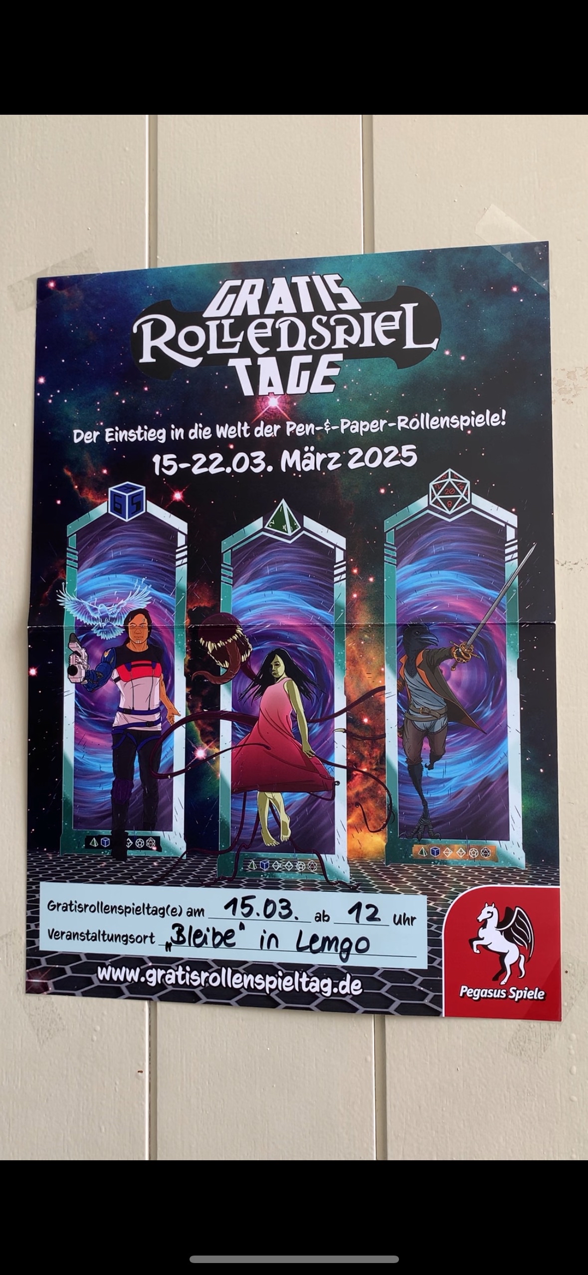 2. Gratisrollenspieltag bei Spielekünstla 15.03.